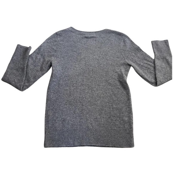 Halogen V Neck Cashmere Sweater in Grey Size XS - Picture 5 of 6